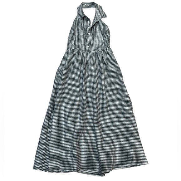 NWT Reformation Tace Linen Dress in Blue Motif Size 12 - Picture 3 of 10